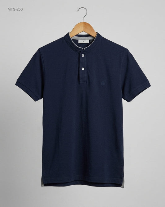 UK Imported secondhand Mens Tshirts - SPRINGFIELD brand, Blue Cotton, Premium condition, for Mens - Online Thrift Store Lahore Pakistan