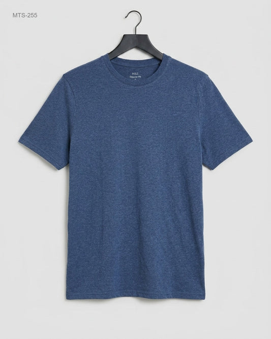 Secondhand Branded Mens Tshirts by Marks & Spencer, Blue Cotton fabric, Premium condition, for Mens - Online Thrift Shop Lahore Pakistan