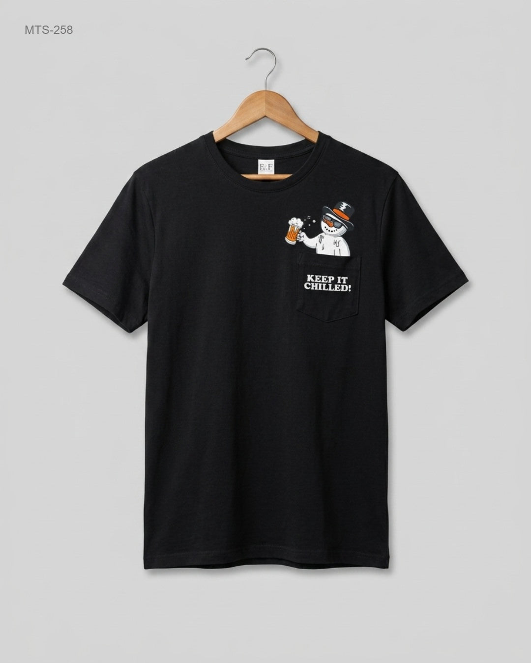 F&F (MTS-258) Graphic Pocket T-Shirt