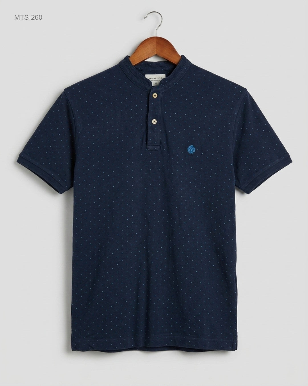 SPRINGFIELD (MTS-260) Mandarin Collar Polo Shirt