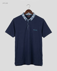 PIEUE CANDIR (MTS-269) Contrast-Collar Polo Shirt
