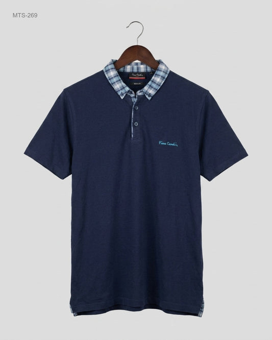Secondhand Branded Mens Tshirts by PIEUE CANDIR, Blue Cotton fabric, Premium condition, for Mens - Online Thrift Shop Lahore Pakistan