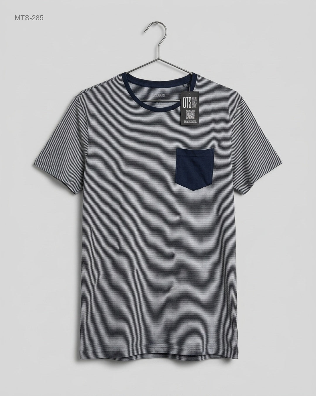 LIVERGY (MTS-285) Striped Pocket T-shirt