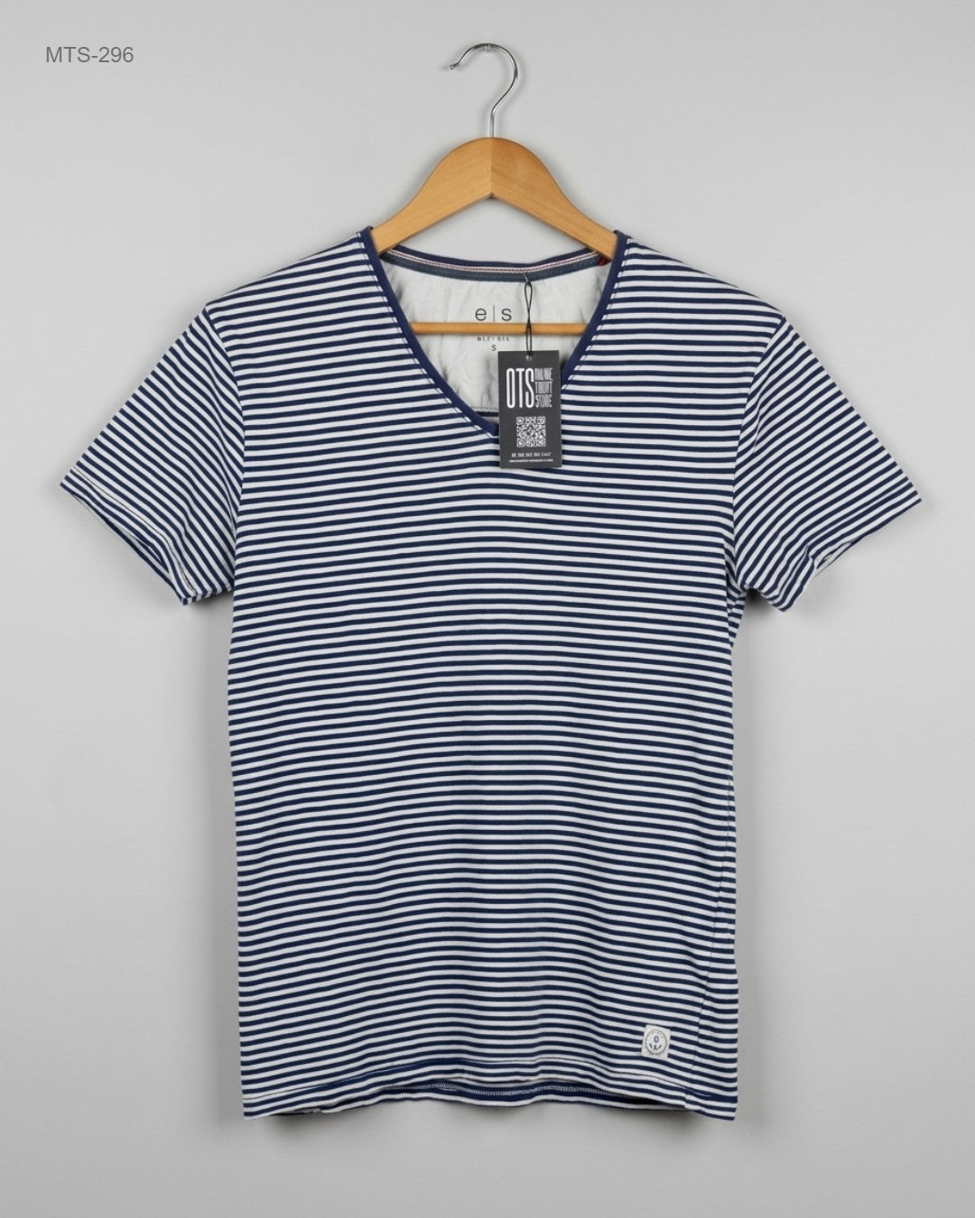 EDC (MTS-296) V-Neck Striped T-Shirt