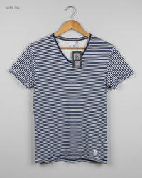 EDC (MTS-296) V-Neck Striped T-Shirt