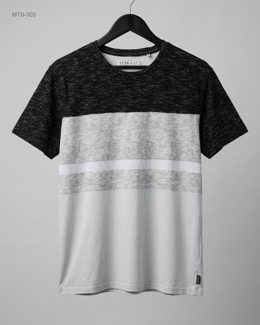 Preloved Excellent Mens Tshirts by URBN DIST, Black & White Cotton for Mens - OTS Thrift Shop Lahore Pakistan