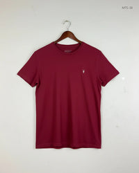ALLSAINTS Men'S Maroon Mens Tshirt (MTS-38)