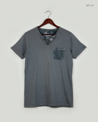PETROL INDUSTRIES Men'S Grey Mens Tshirt (MTS-43)