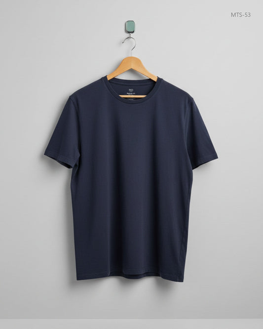 Secondhand Branded Mens Tshirts by Marks & Spencer, Navy Blue Cotton fabric, Premium condition, for Men - Online Thrift Shop Peshawar Pakistan