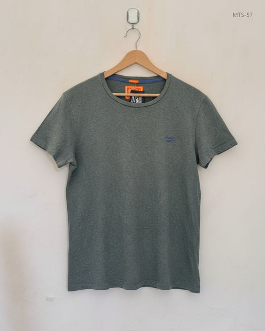 Mens Tshirts | Superdry | Preloved Branded | Green Cotton | Excellent | OTS Thrift Store Karachi Pakistan