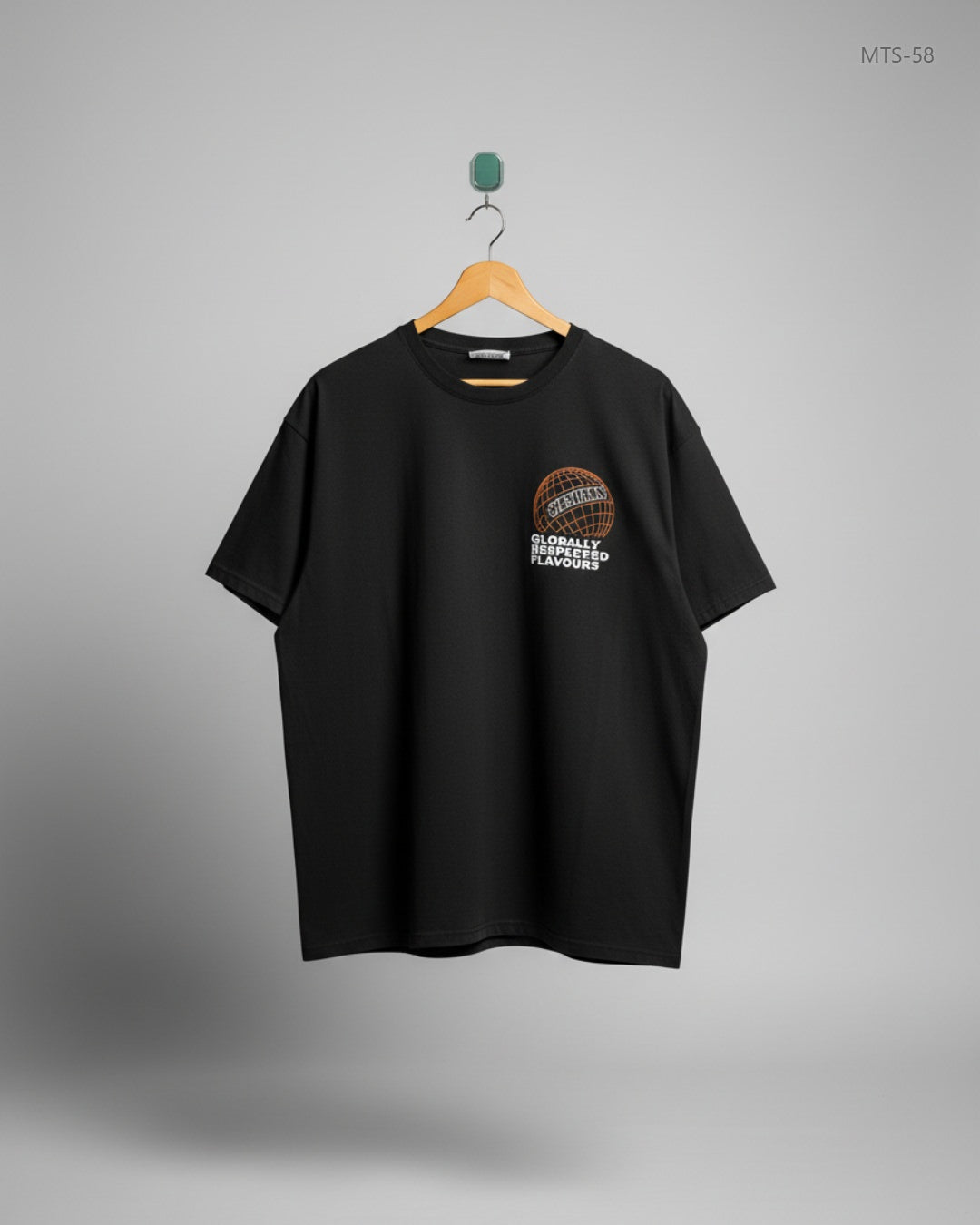 FRUIT OF THE LOOM Black Mens Tshirts (MTS-58)