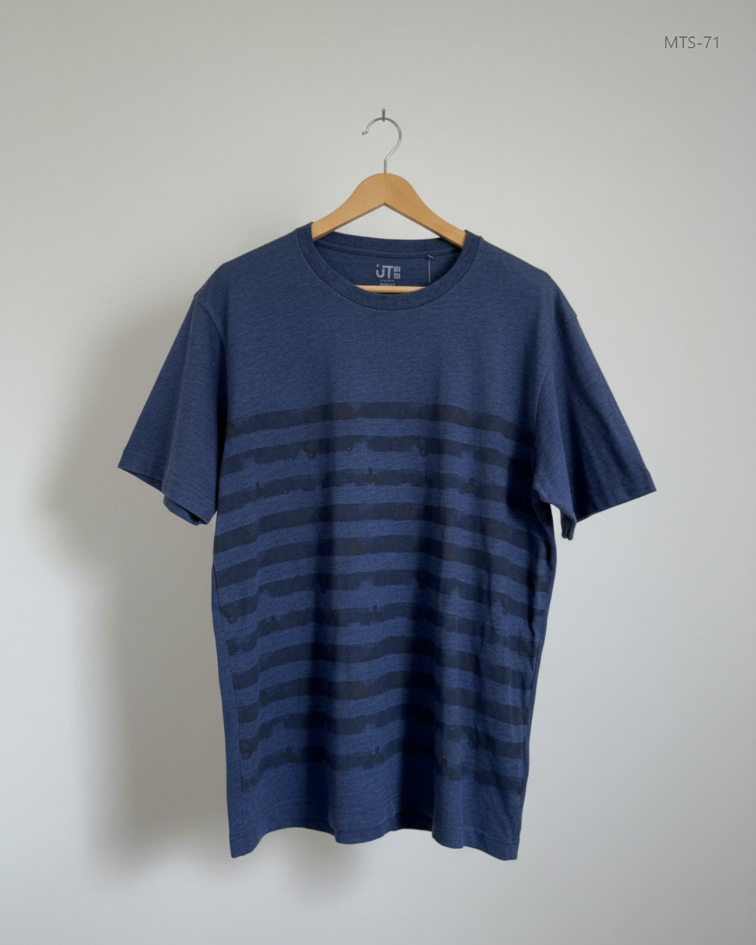 UNI QLO Blue Mens Tshirts (MTS-71)