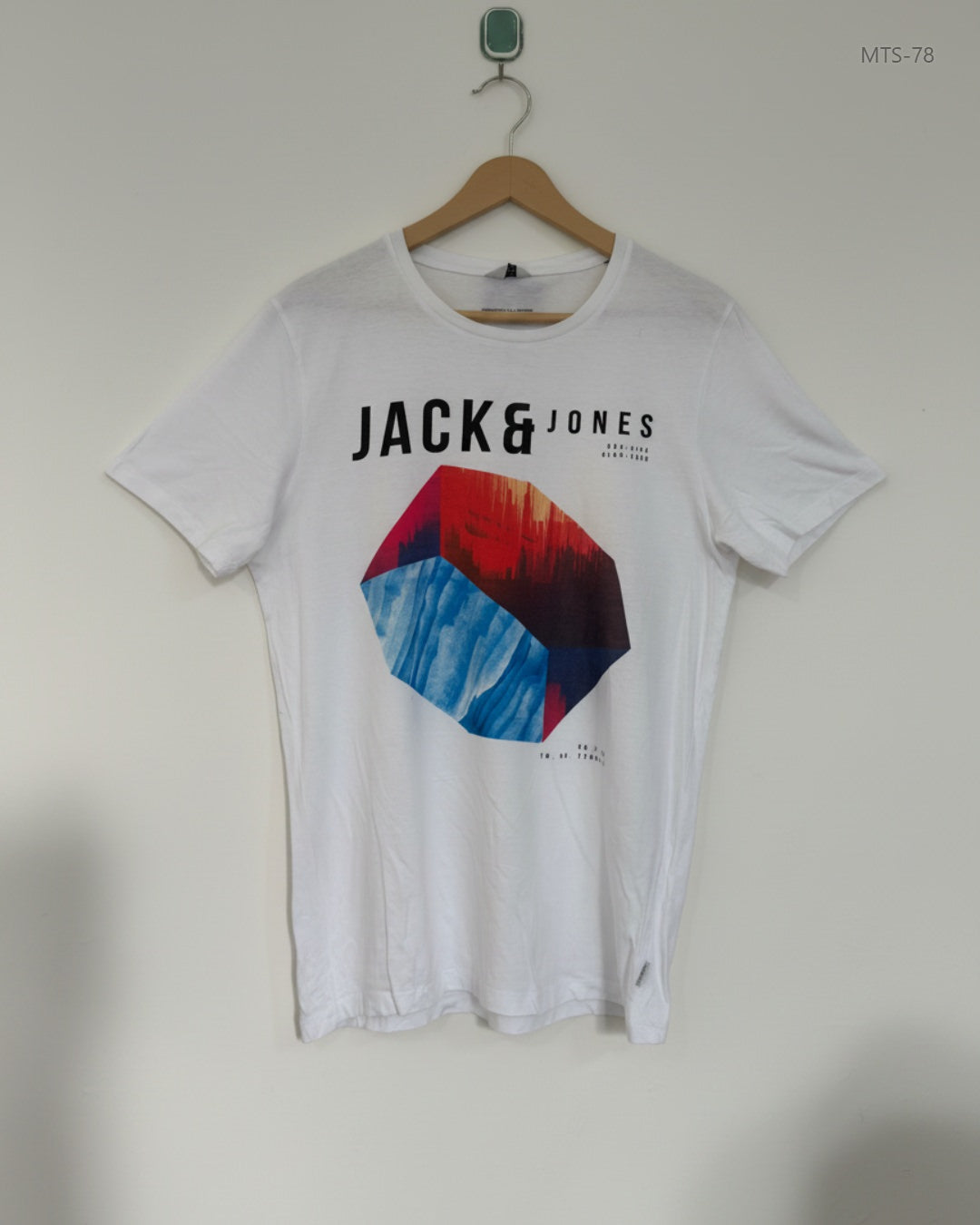 JACK & JONES White Mens Tshirts (MTS-78)