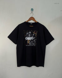 FRUIT OF THE LOOM Black Mens Tshirts (MTS-93)