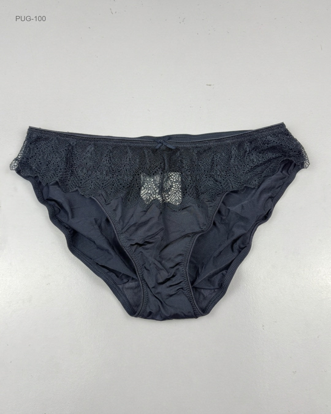 TCHIBO CERTIFIED MERCHANDISE DarkBlue Lace-Trim Bikini Panty buy preloved clothing online Pakistan