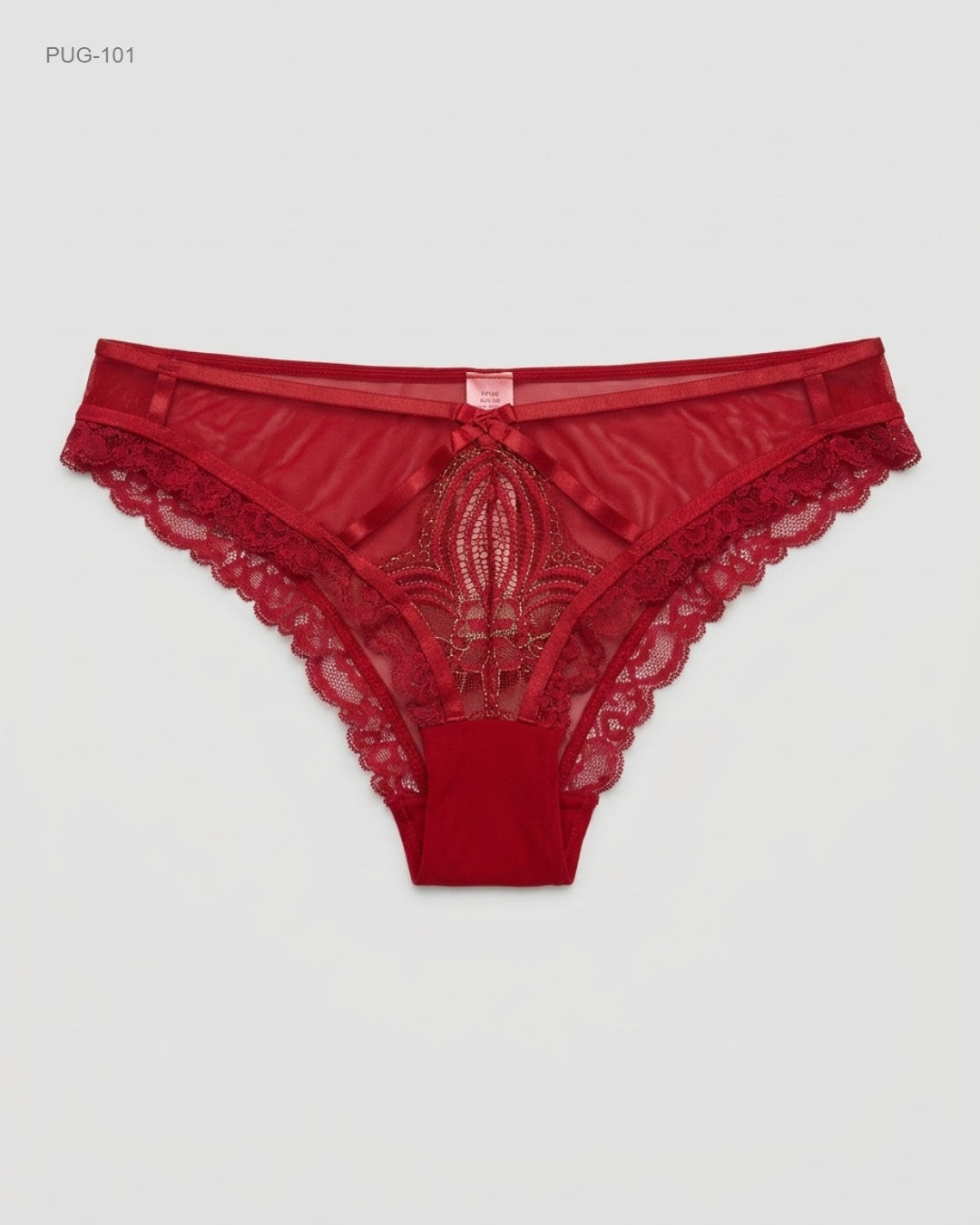 HUNKEMOLLER Red Lace Thong Panty buy preloved clothing online Pakistan