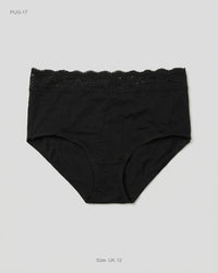 Marks & Spencer (PUG-17) High-Waisted Lace-Trim Briefs