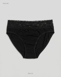 JANINA (PUG-183) Lace-Trim Bikini Panties