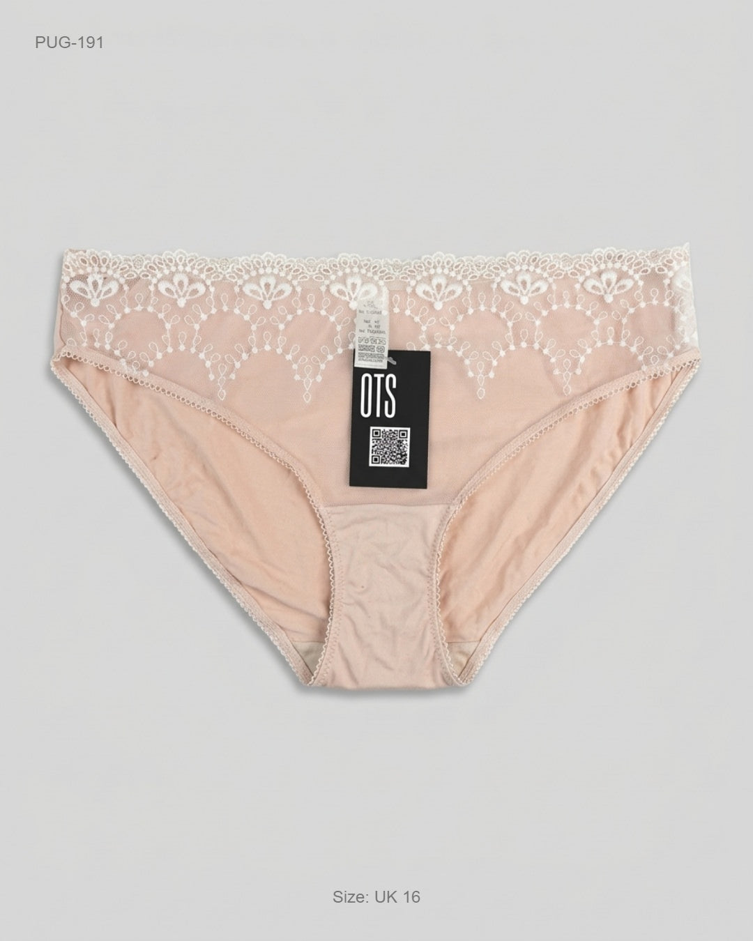 Marks & Spencer (PUG-191) Lace-Trimmed Bikini Panties