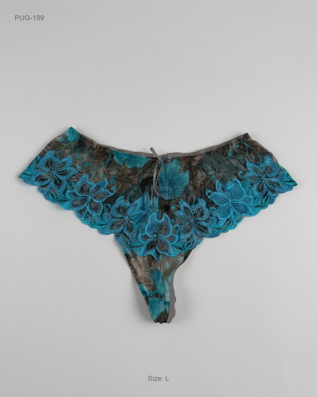 CUT LABEL Multi Embroidered Lace Thong buy preloved clothing online Pakistan