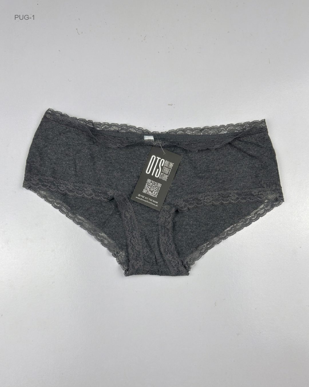 UNKNOWN (PUG-1) Lace-Trim Hipster Panties