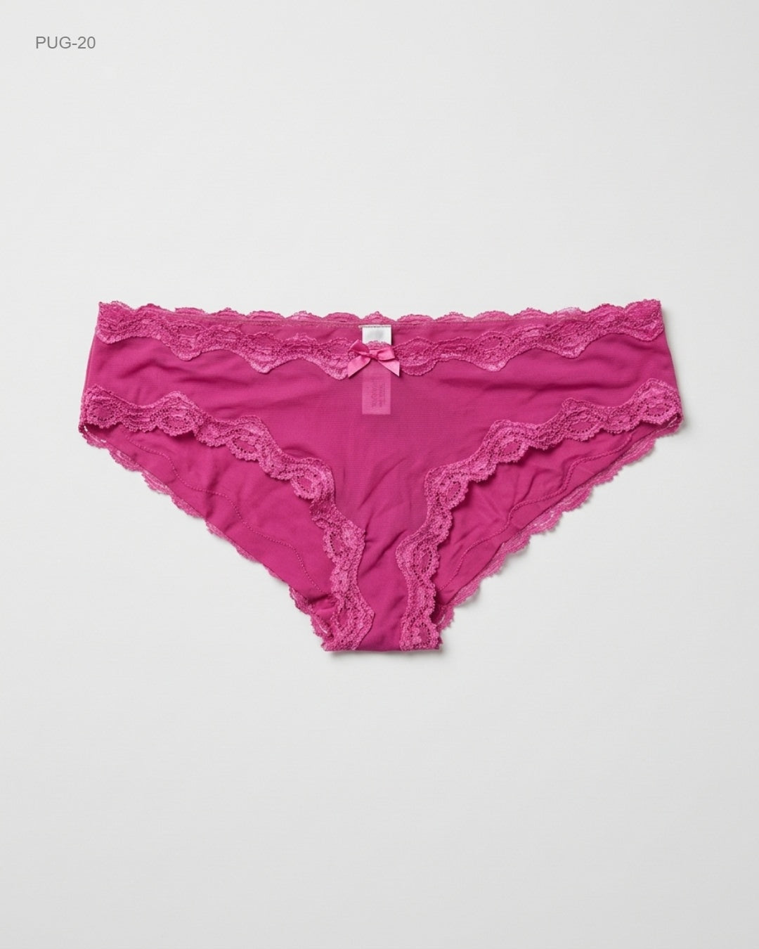 FLAME Pink Lace-Trim Hipster Panty buy preloved clothing online Pakistan