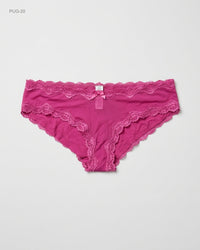 FLAME (PUG-20) Lace-Trim Hipster Panty
