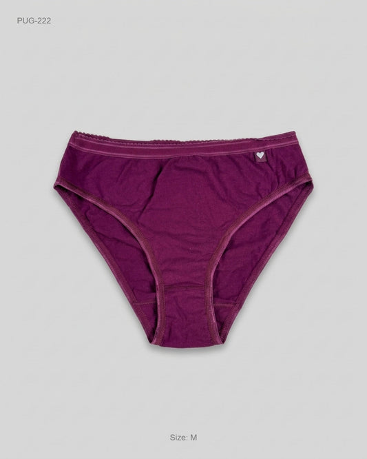 CUT LABEL Purple Cotton High-Leg Briefs buy preloved clothing online Pakistan