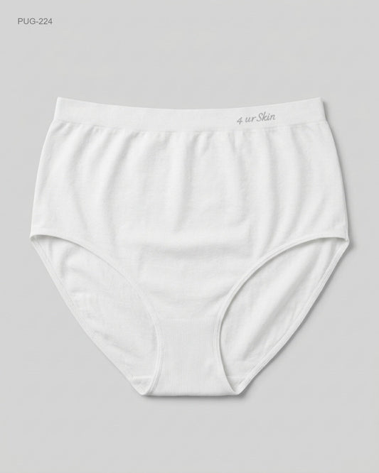 UNKNOWN White High-Waisted Comfort Briefs buy preloved clothing online Pakistan