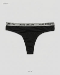 MONT EMILIAN (PUG-33) Logo Waistband Thong