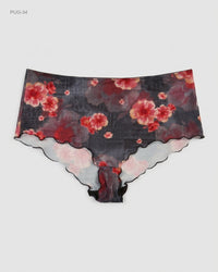 UNKNOWN (PUG-34) Floral Print Hipster Briefs
