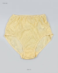 CUT LABEL (PUG-36) High-Waist Lace Panties