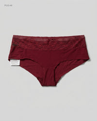 UNKNOWN (PUG-46) Lace-Trim Hipster Panties