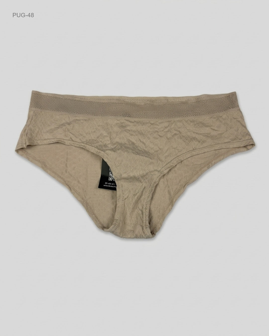 Passioni Beige Textured Bikini Panty buy preloved clothing online Pakistan