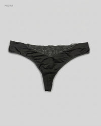 CUT LABEL (PUG-62) Lace-Trim Thong