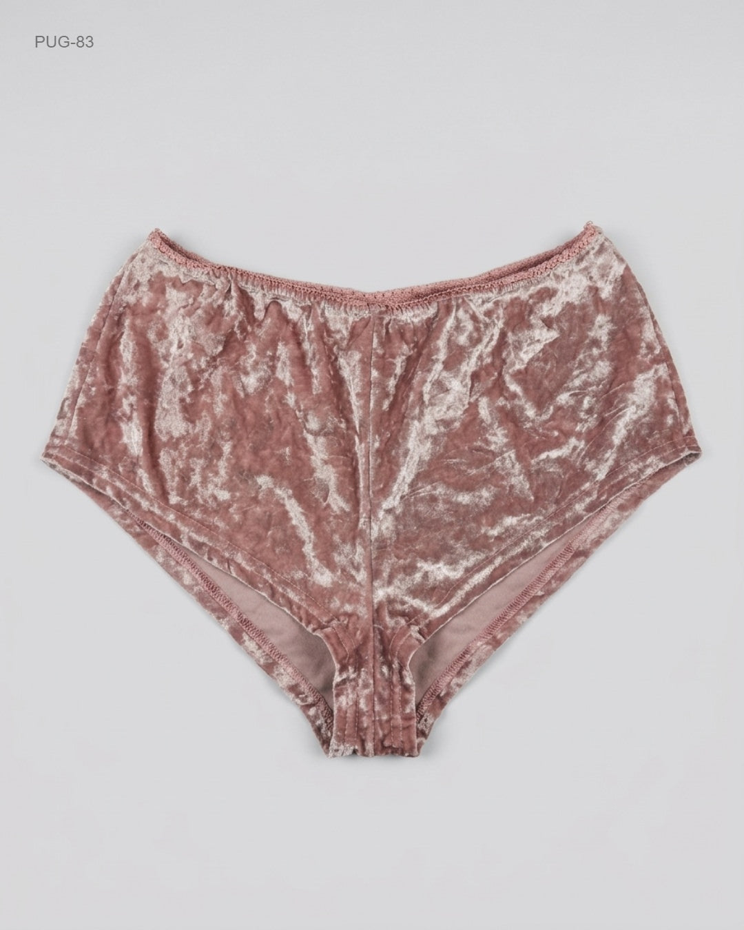 CUT LABEL (PUG-83) Crushed Velvet Lounge Shorts