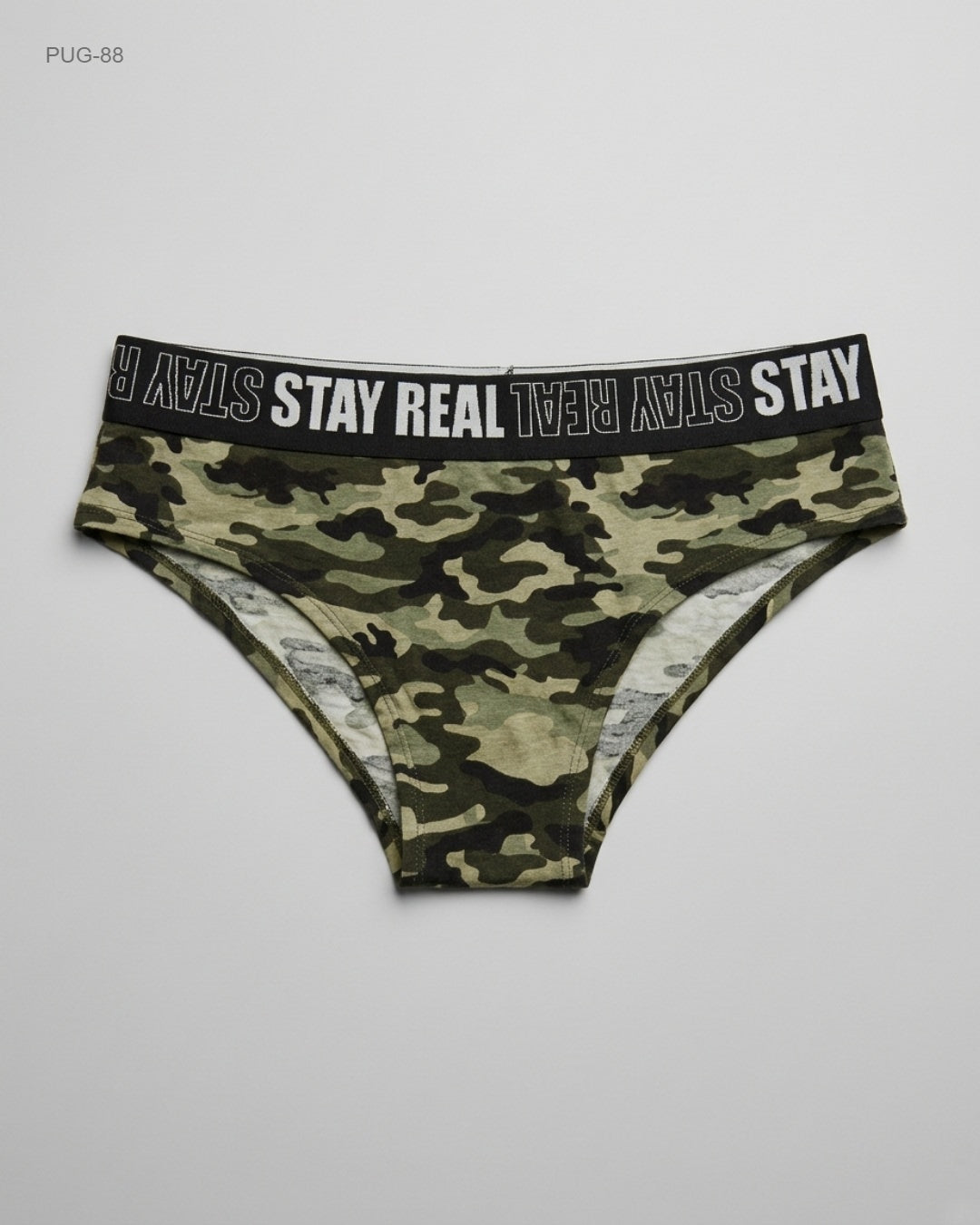ENSORED Green Camouflage Hipster Panties buy preloved clothing online Pakistan