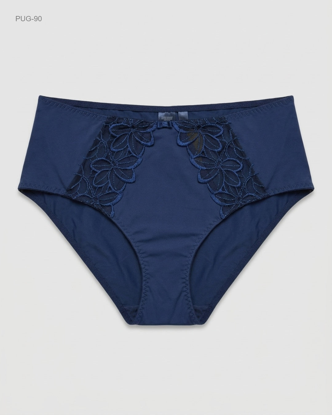 UNKNOWN Blue High-Waist Lace Inset Briefs buy preloved clothing online Pakistan