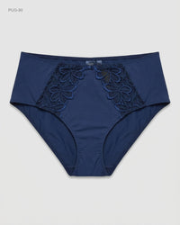 UNKNOWN (PUG-90) High-Waist Lace Inset Briefs