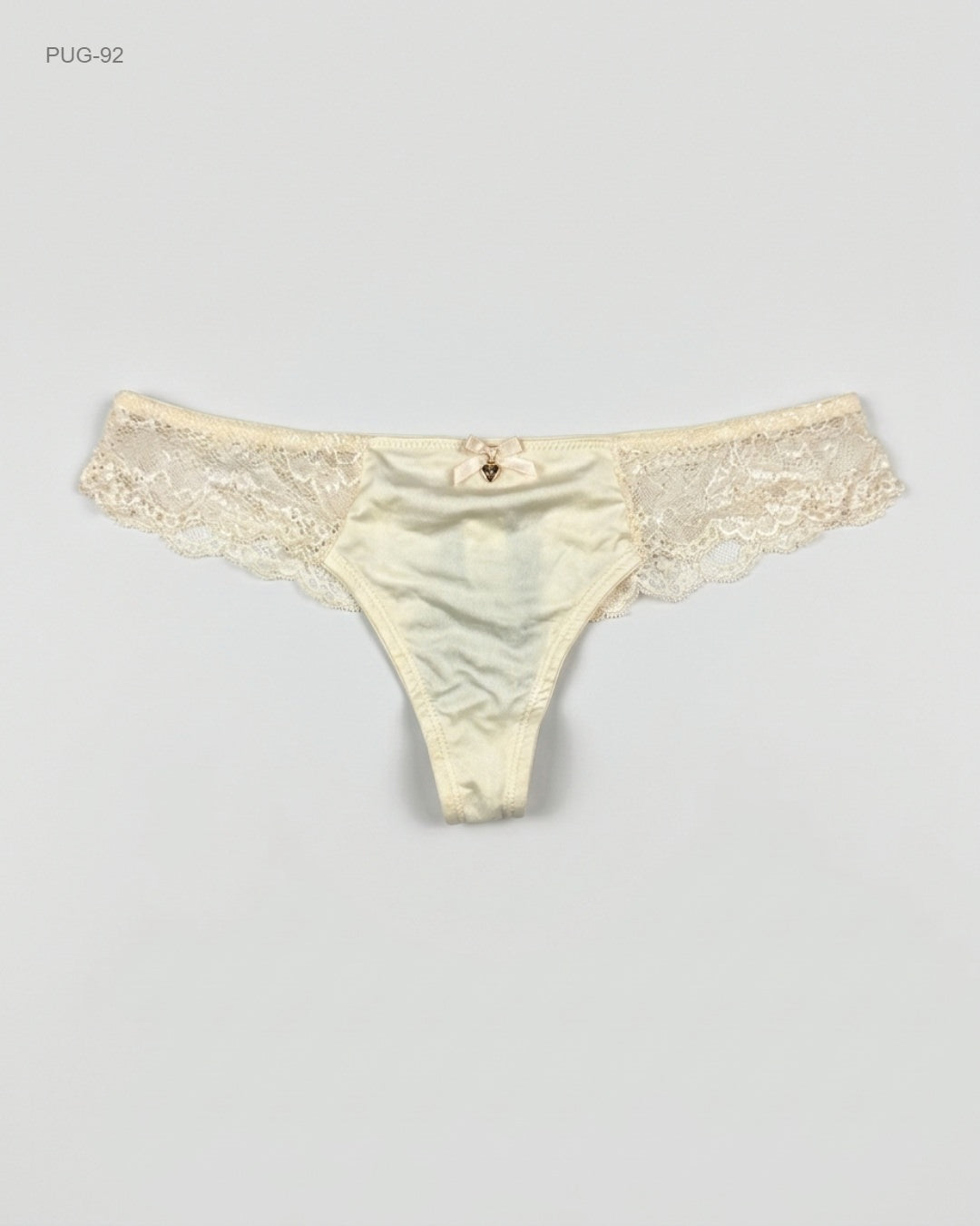 CUT LABEL (PUG-92) Lace-Trim Thong