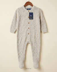 Cut Label (ROM-114) Knit Footie Romper
