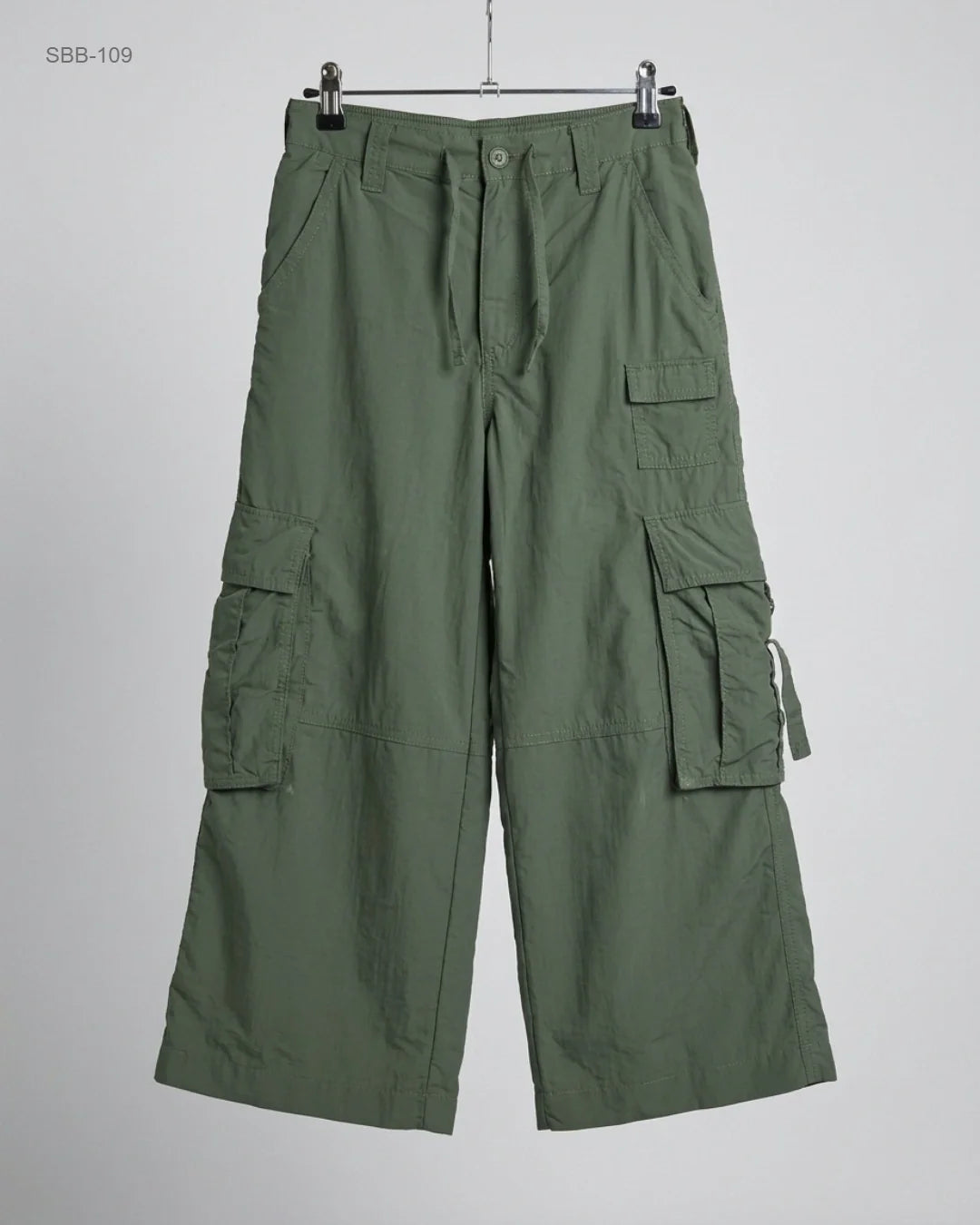 Secondhand Branded Boys Summer Bottoms by H&M, Green Polyester fabric, Premium condition, for Boys - Online Thrift Shop Karachi Pakistan