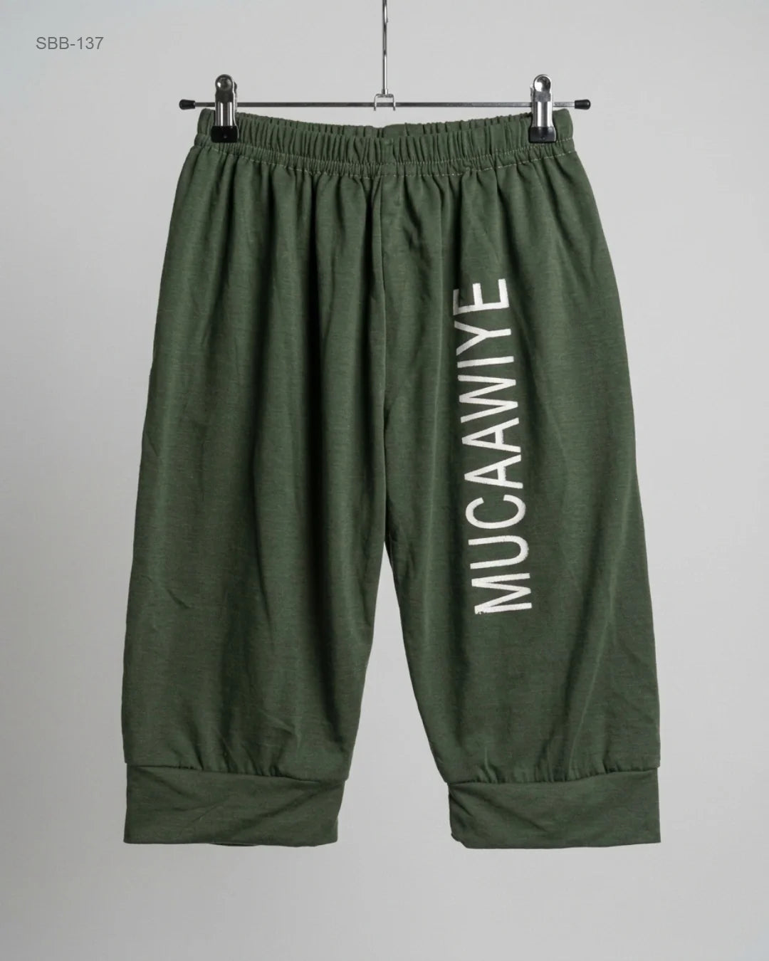 UK Imported secondhand Boys Summer Bottoms - CUT LABEL brand, Green Viscose, Premium condition, for Boys - Online Thrift Store Lahore Pakistan