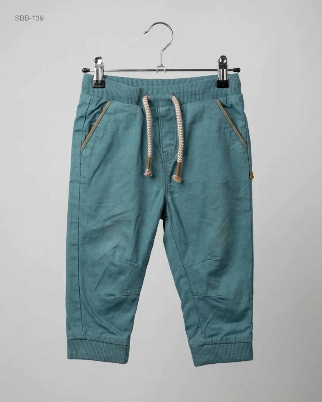 Boys Summer Bottoms | OBAIBI | Preloved Branded | Teal Cotton | Premium | OTS Thrift Store Lahore Pakistan