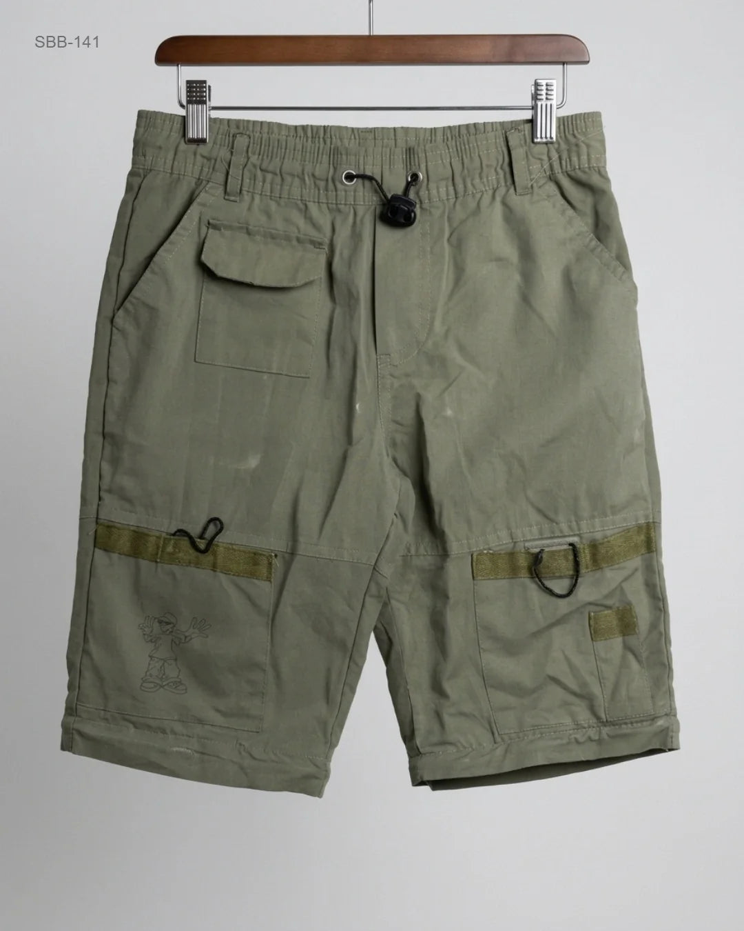 Preloved Premium Boys Summer Bottoms by CUT LABEL, Green Polyester for Boys - OTS Thrift Shop Lahore Pakistan