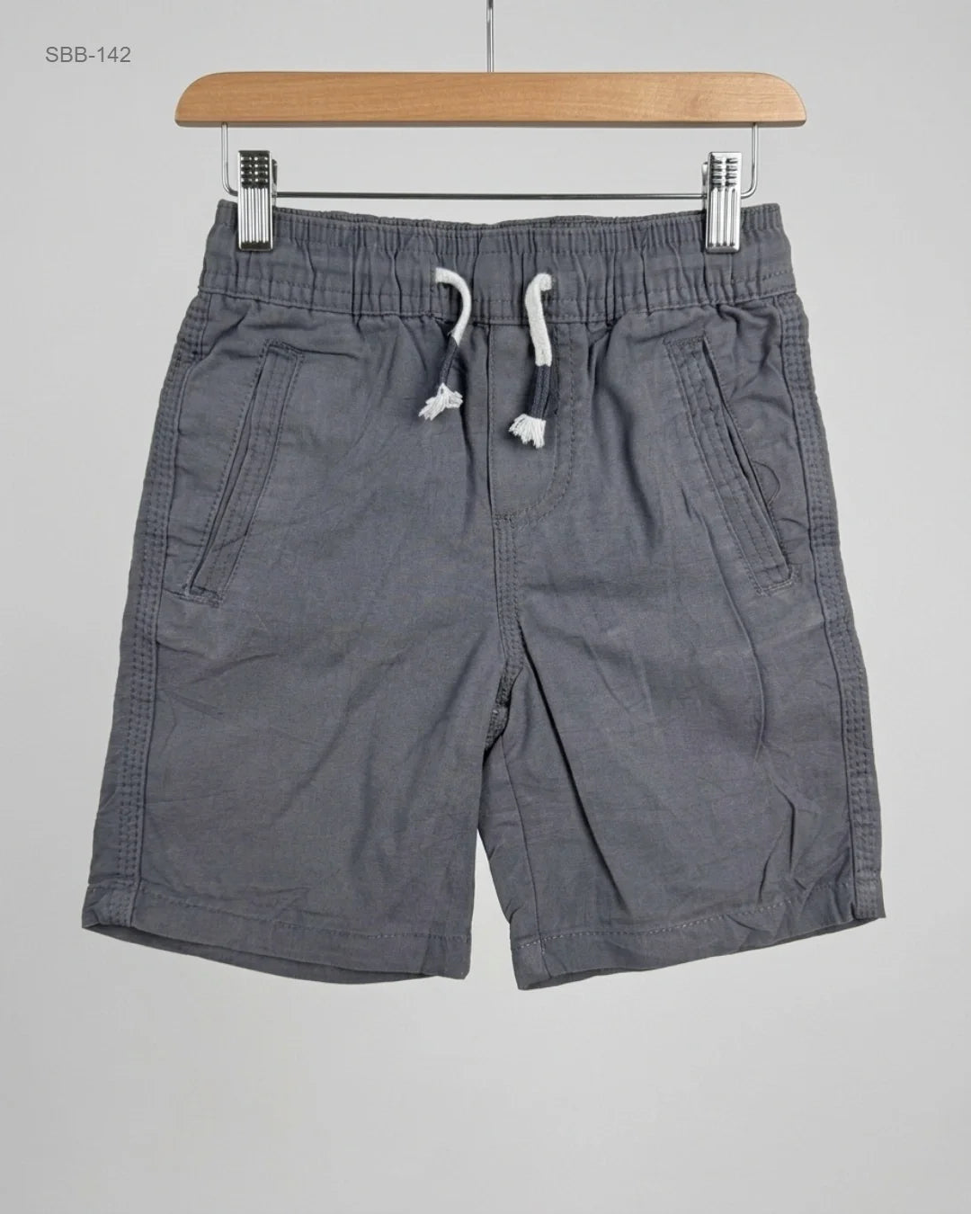 Secondhand Branded Boys Summer Bottoms by PULL ON, Gray Cotton fabric, Premium condition, for Boys - Online Thrift Shop Lahore Pakistan