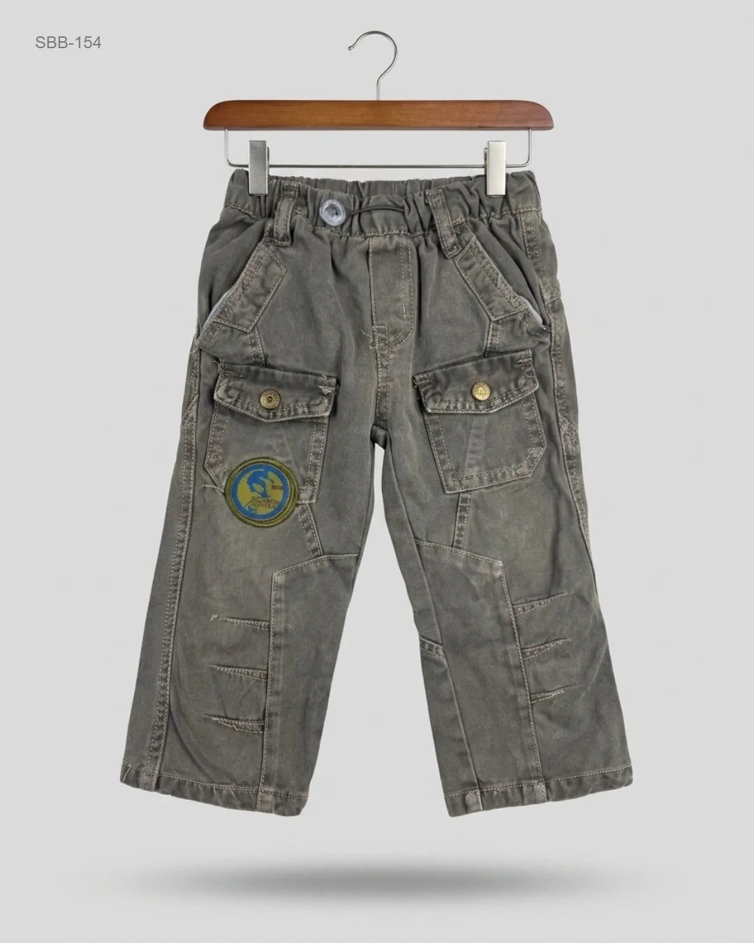 UK Imported secondhand Boys Summer Bottoms - SMALL GANG brand, Green Cotton, Excellent condition, for Boys - Online Thrift Store Karachi Pakistan