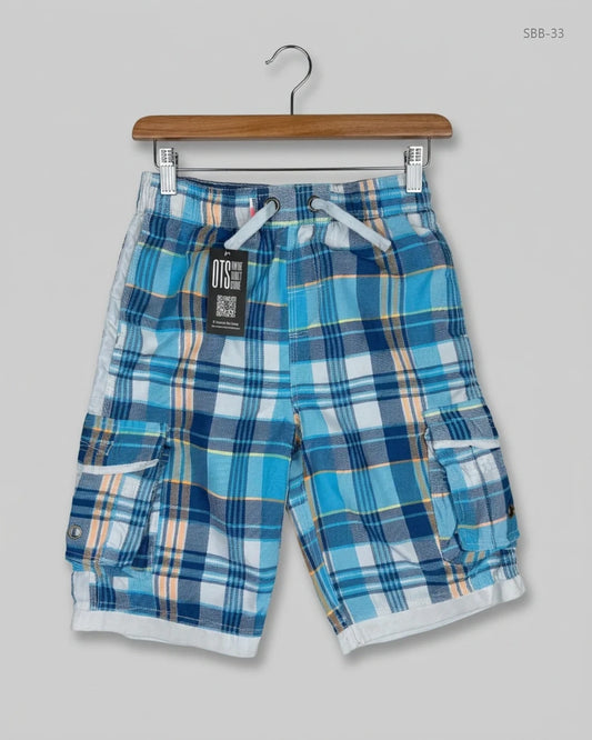 Preloved Premium Boys Summer Bottoms by REBEL, BLUE Cotton for Boys - OTS Thrift Shop Peshawar Pakistan