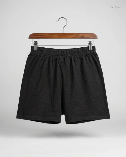 Preloved Premium Boys Summer Bottoms by PRETTYLITTLETHING, Black Cotton for Boys - OTS Thrift Shop Islamabad Pakistan