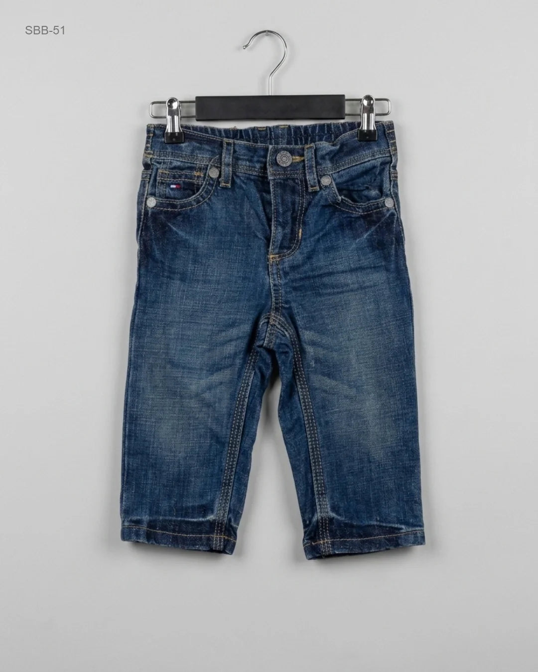 Shop Excellent Boys Summer Bottoms by Tommy Hilfiger | Preloved Branded Clothes | Blue DENIM | Boys | OTS Thrift Store Karachi Pakistan